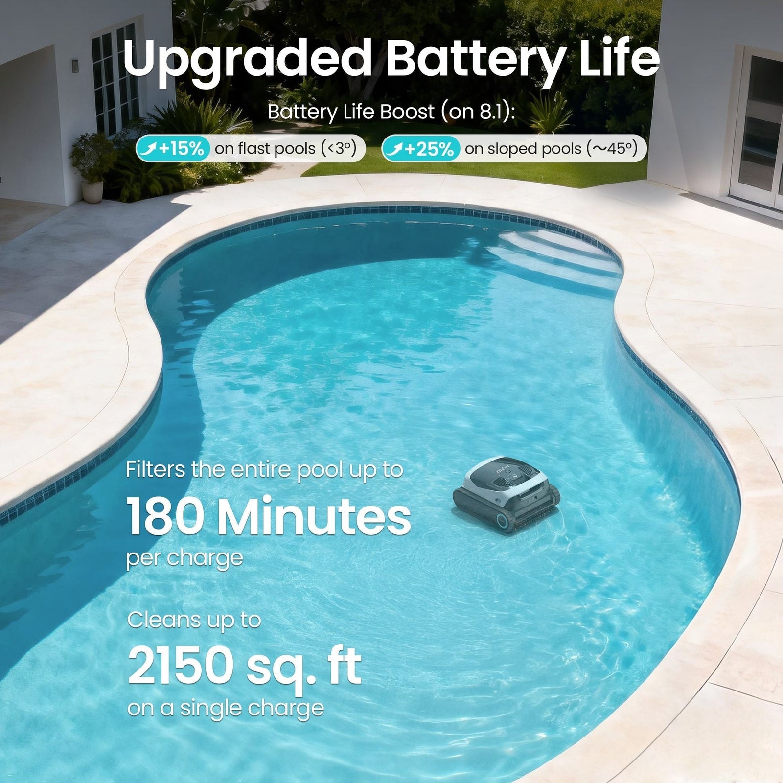 Scuba N1 Max Cordless Robotic In-Ground Robotic Pool Cleaner for In-Ground Pools up to 2150 sq. Ft X4I7 - product image 4