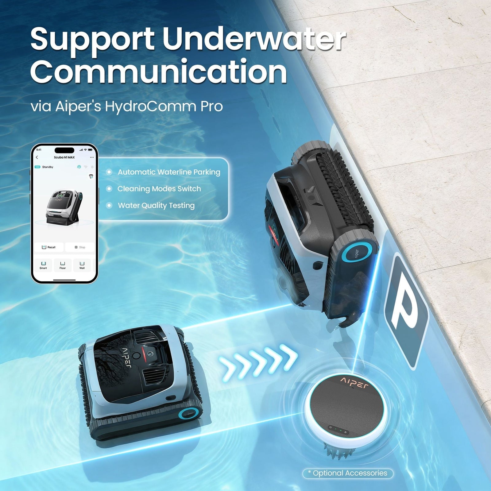 Scuba N1 Max Cordless Robotic In-Ground Robotic Pool Cleaner for In-Ground Pools up to 2150 sq. Ft X4I7 - product image 6