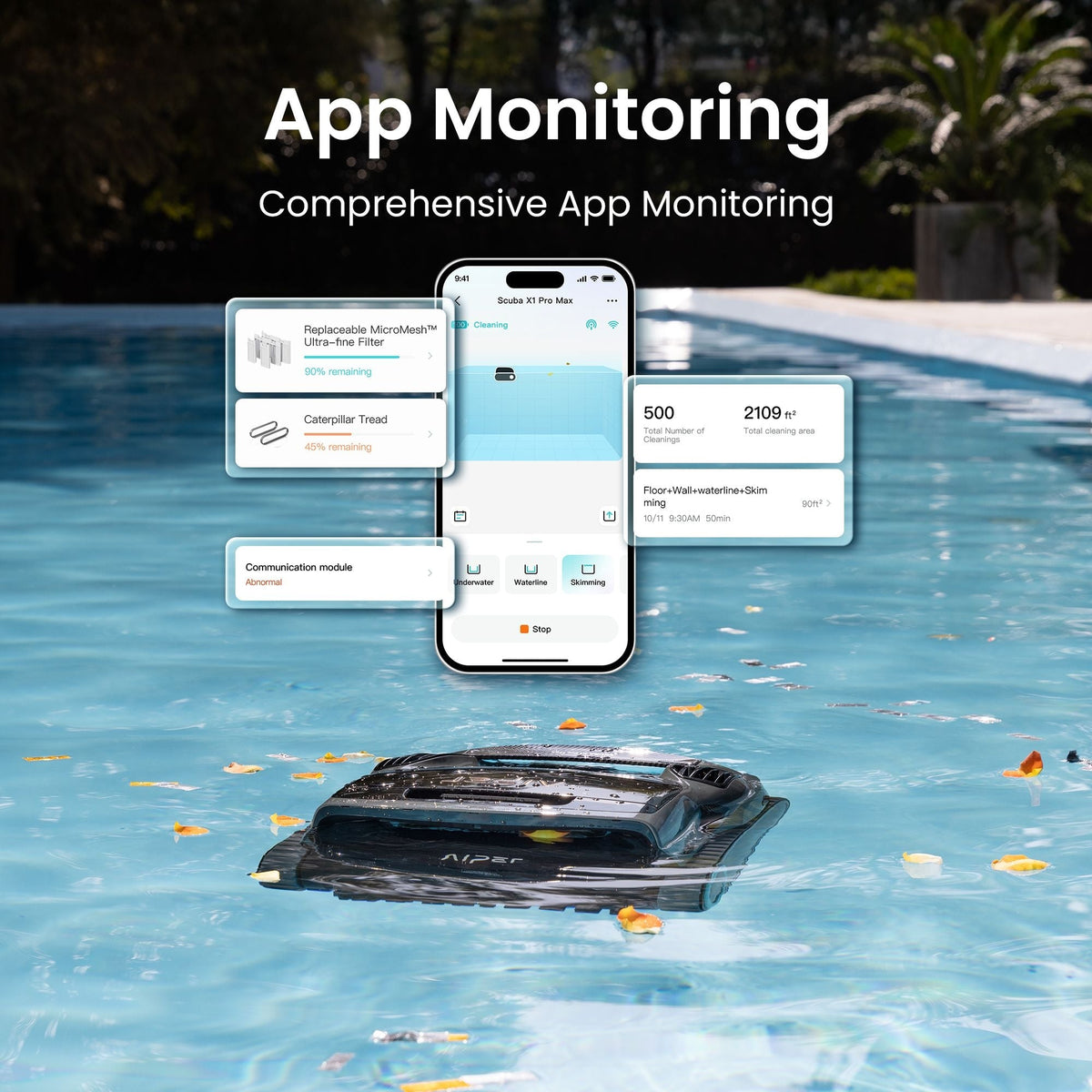 X1 Pro Max All‑In‑One Smart Cordless Robotic Pool Cleaner for Comprehensive Pool Care Z6Z8 - product image 8