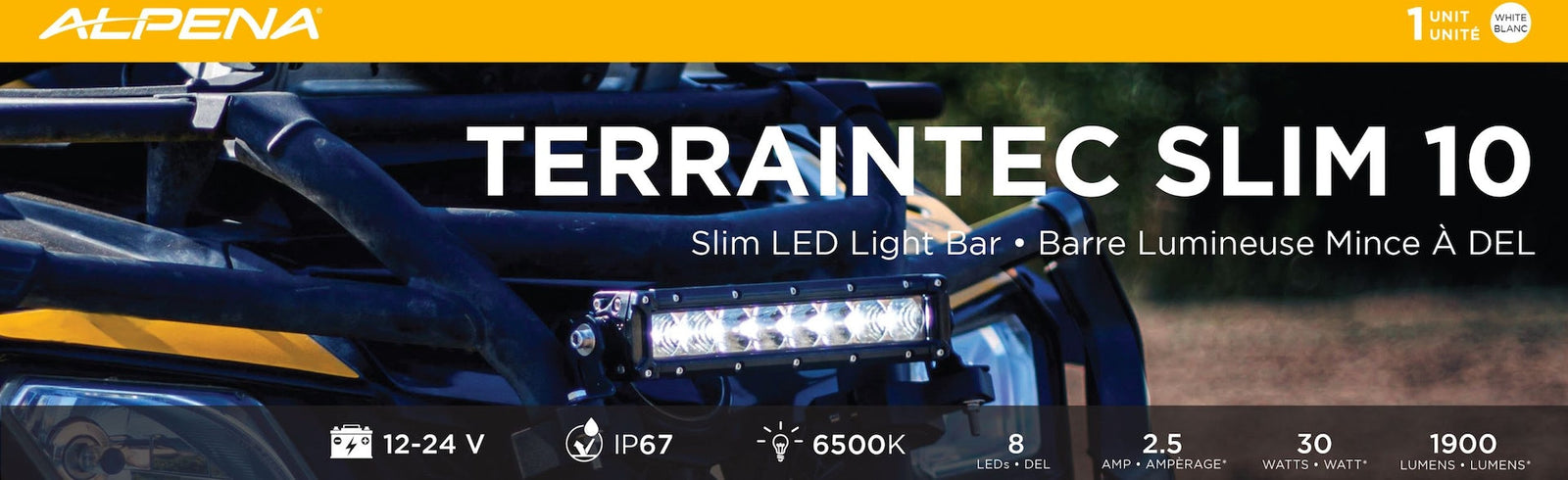 TerrainTec Slim 10 LED Light Bar C3L2 - product image 1
