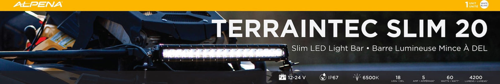 TerrainTec Slim 20 LED Light Bar S6Q2 - product image 1