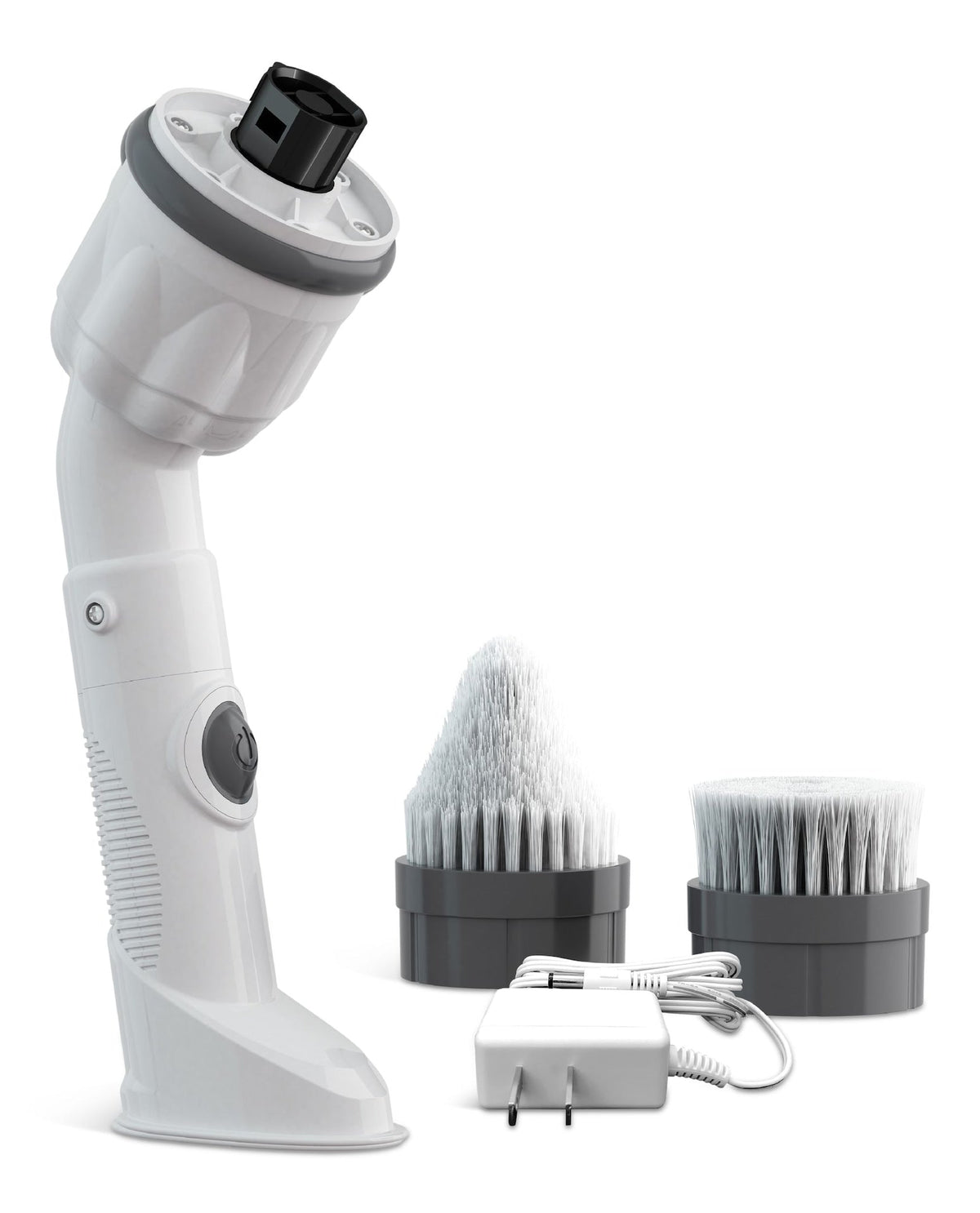 Scrubtastic Max Powerful Handheld Scrubber with 2 Brush Heads, Compact, White P8F4 - product image 1