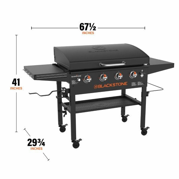 4-Burner LP Gas Portable Griddle with Lid, 36-in B1Q7 - product image 3