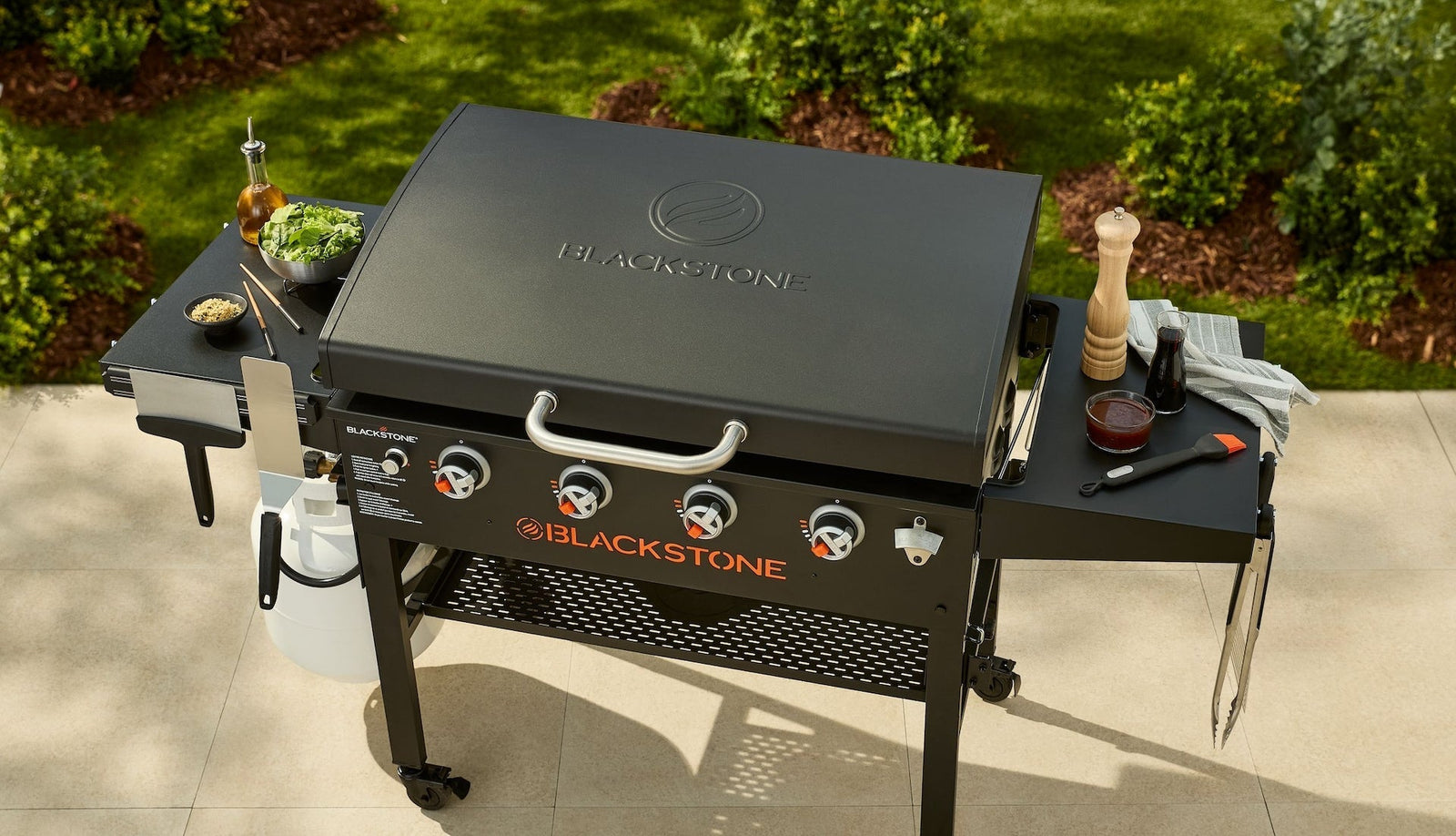 4-Burner LP Gas Portable Griddle with Lid, 36-in B1Q7 - product image 4
