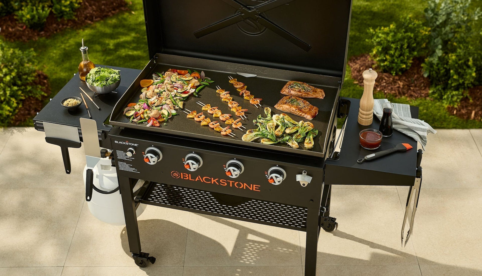 4-Burner LP Gas Portable Griddle with Lid, 36-in B1Q7 - product image 5