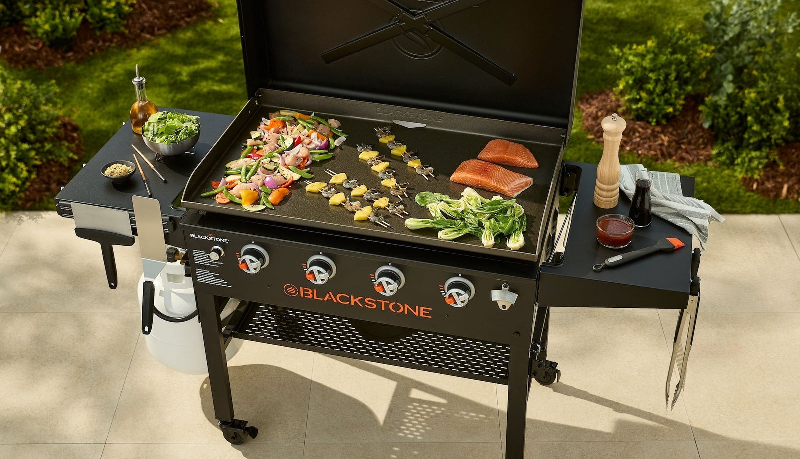 4-Burner LP Gas Portable Griddle with Lid, 36-in B1Q7 - product image 6