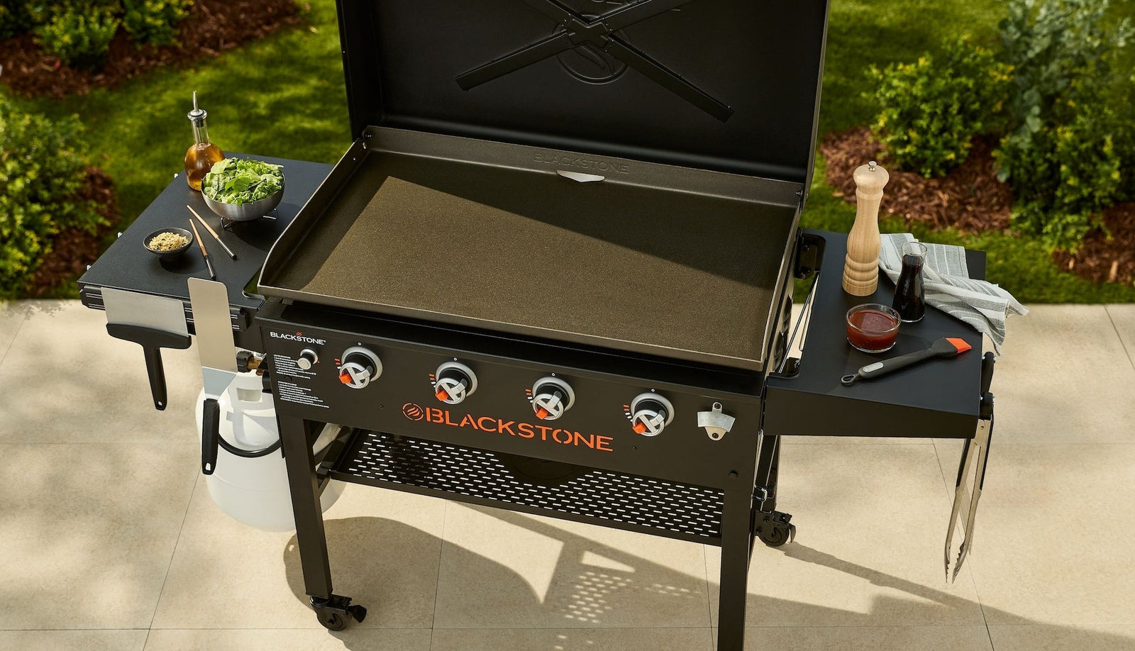 4-Burner LP Gas Portable Griddle with Lid, 36-in B1Q7 - product image 7