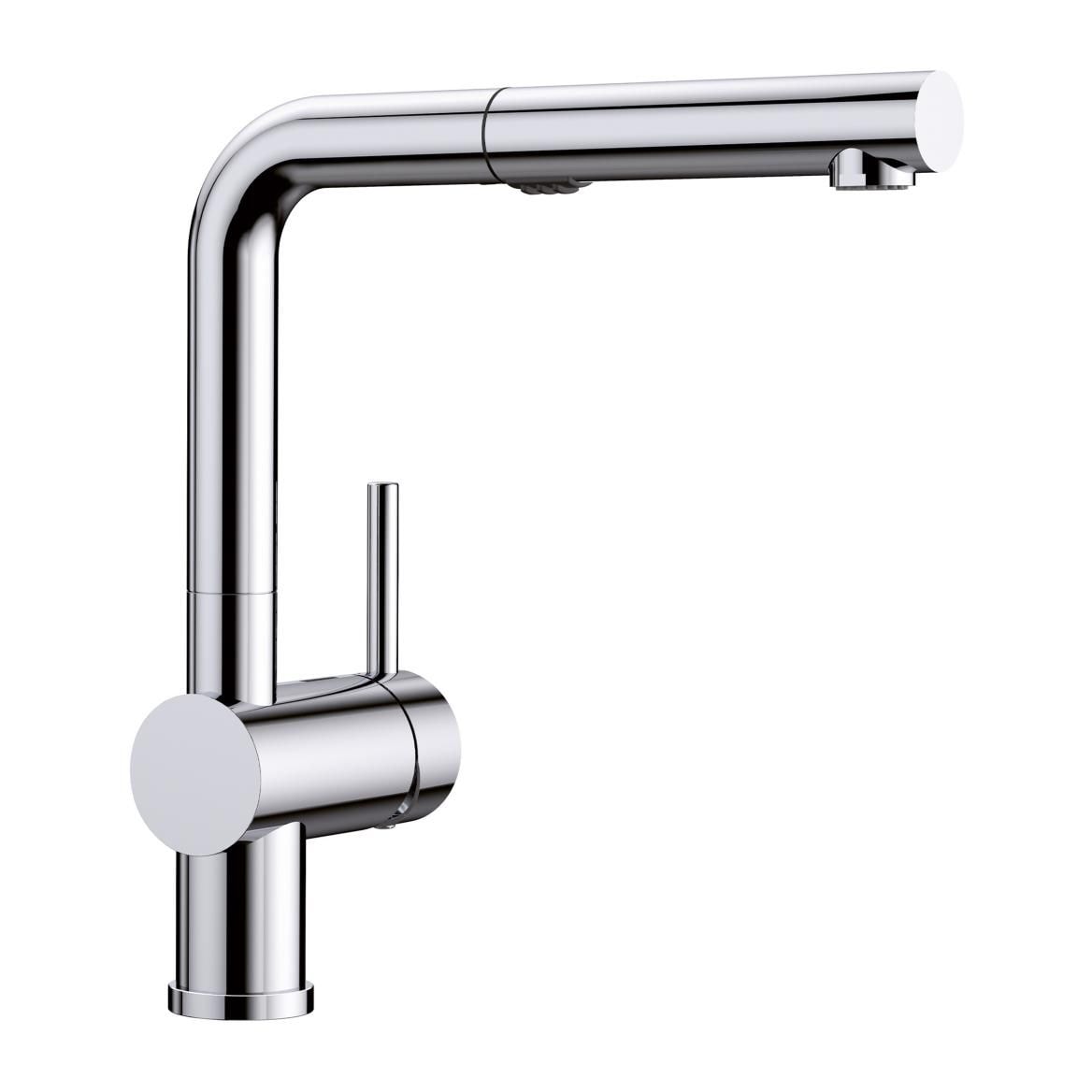 Linus Low Arc Pull-Out Dual-Spray Kitchen Faucet, Chrome E5D9 - product image 1