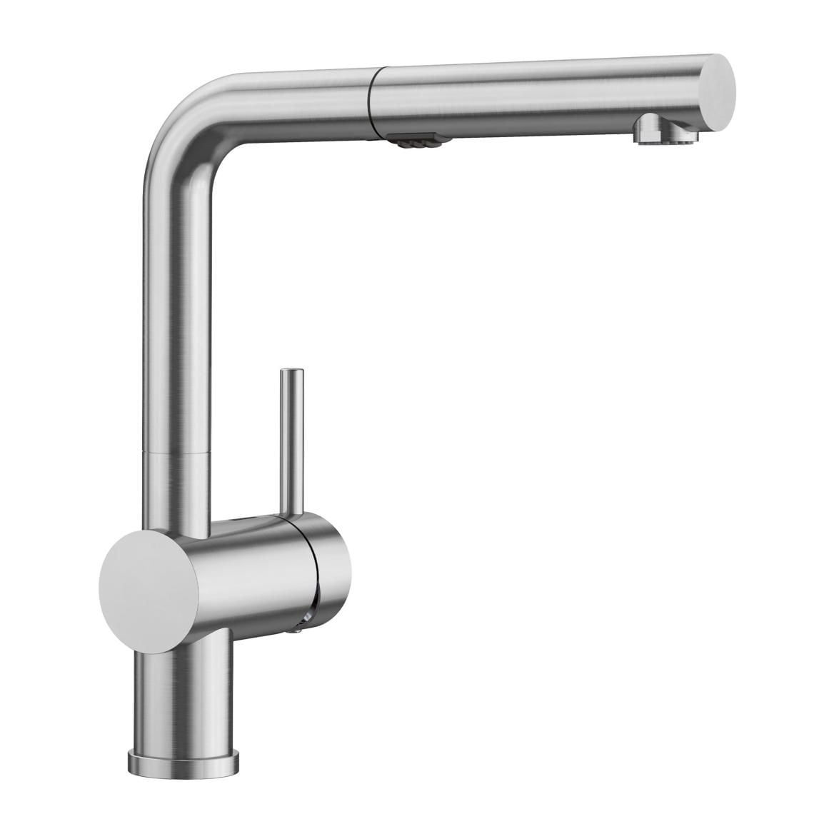 Linus Low Arc Pull-Out Dual-Spray Kitchen Faucet, PVD Steel U0X2 - product image 1