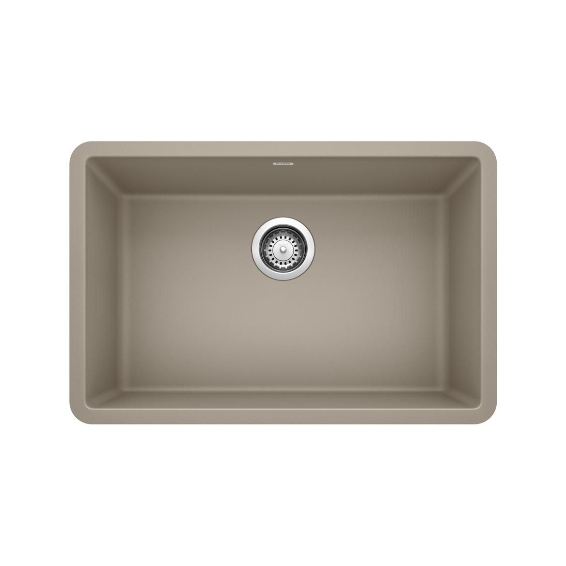 Precis SILGRANIT 27-in Single Bowl Undermount Kitchen Sink, Truffle X8D6 - product image 1