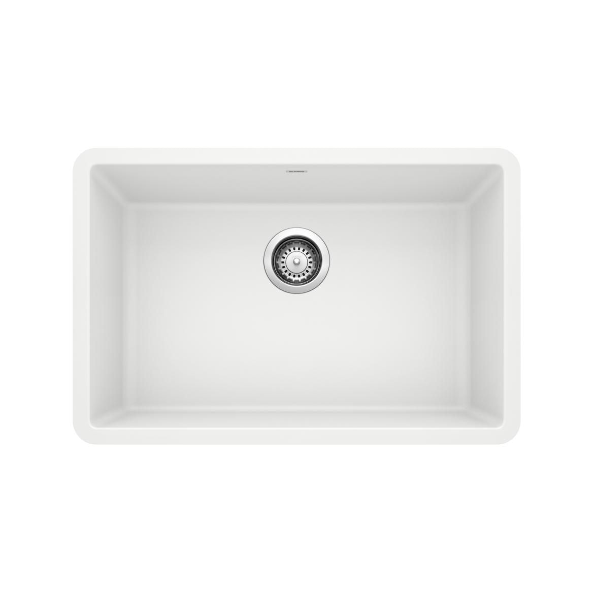 Precis SILGRANIT 27-in Single Bowl Undermount Kitchen Sink, White B1G4 - product image 1