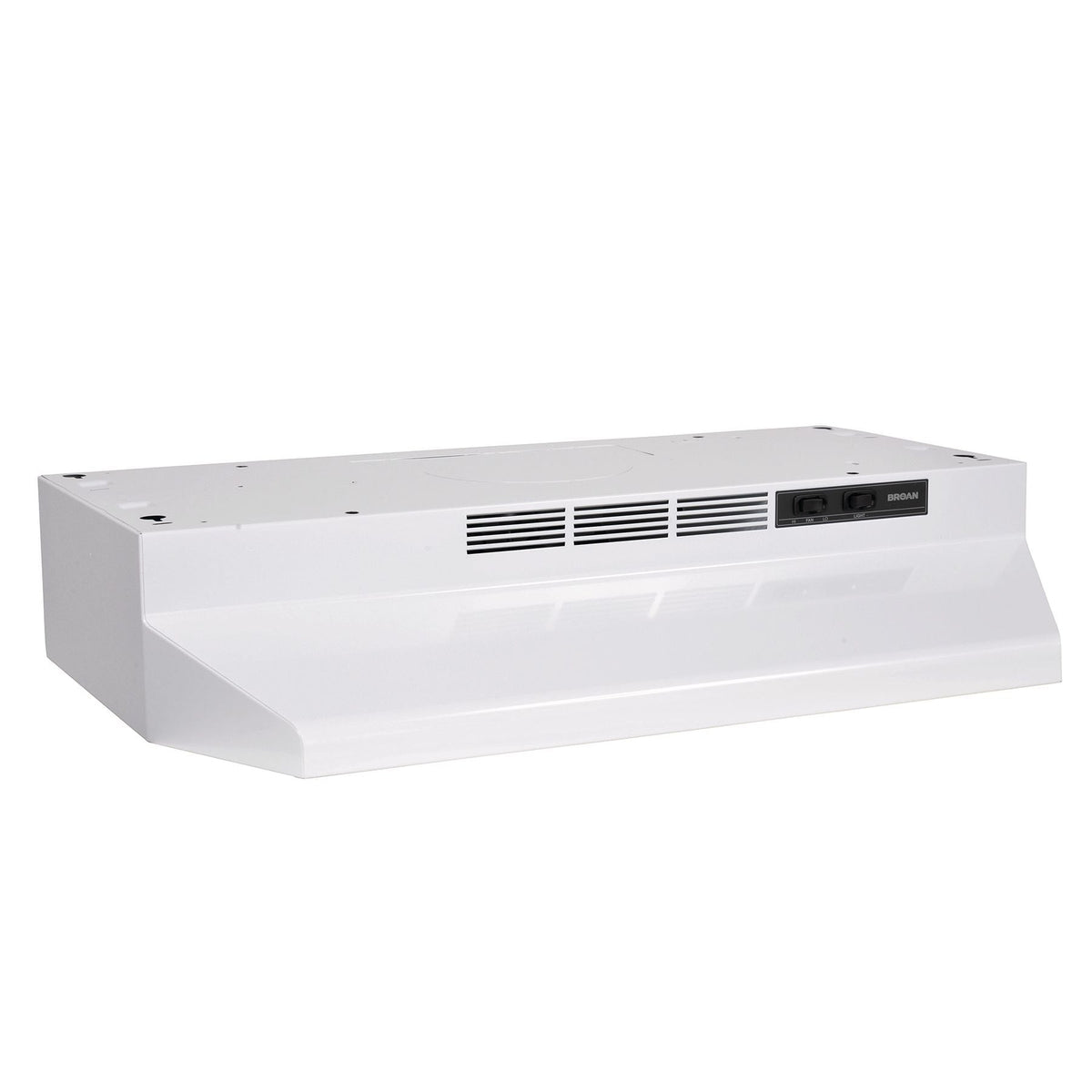 BU2 Series 230CFM Under Cabinet Kitchen Exhaust Fan Range Hood, White, 24-in T9R5 - product image 1