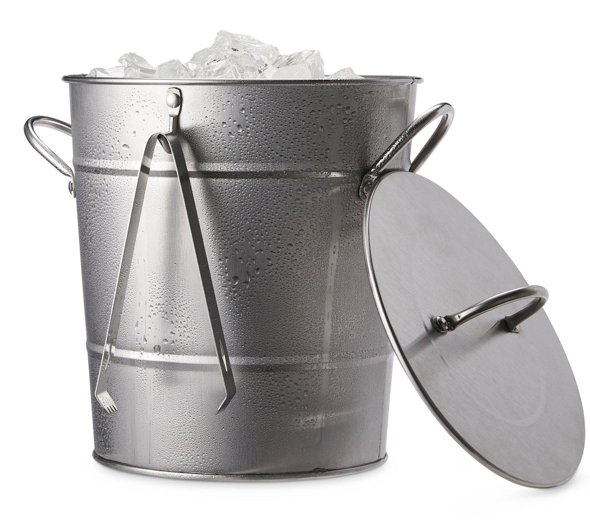 Ice Bucket and Scoop, Stainless Steel with Insulated Liner, Silver, 9.06-in M9J8 - product image 1