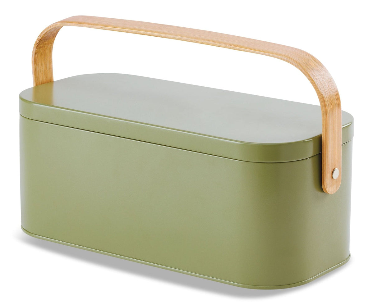Metal Gardening Storage Container, Iron, Green T7F6 - product image 1