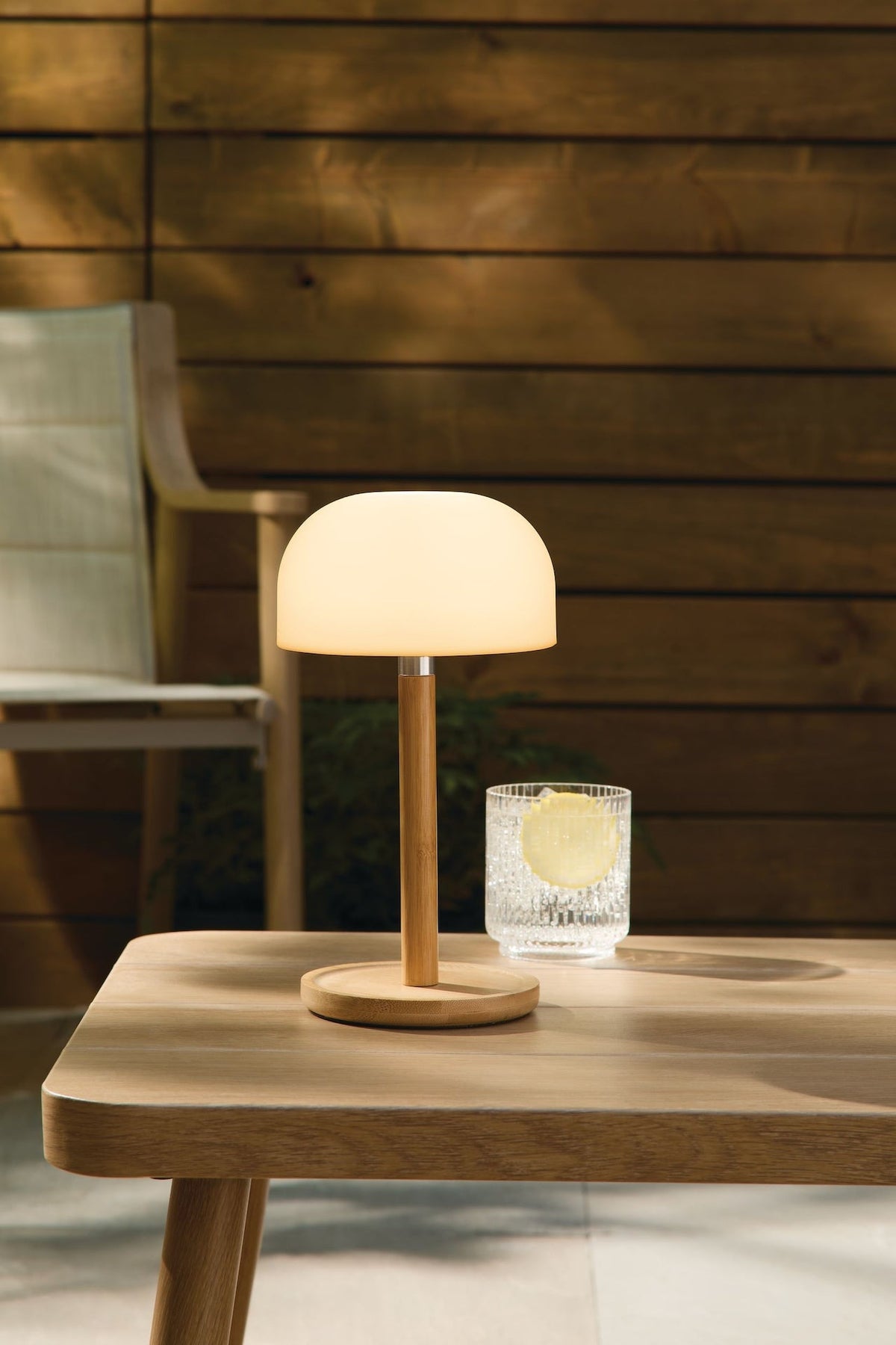 Outdoor Rechargable Bamboo Mushroom Lamp, Multiple Colour Modes R6K1 - product image 4