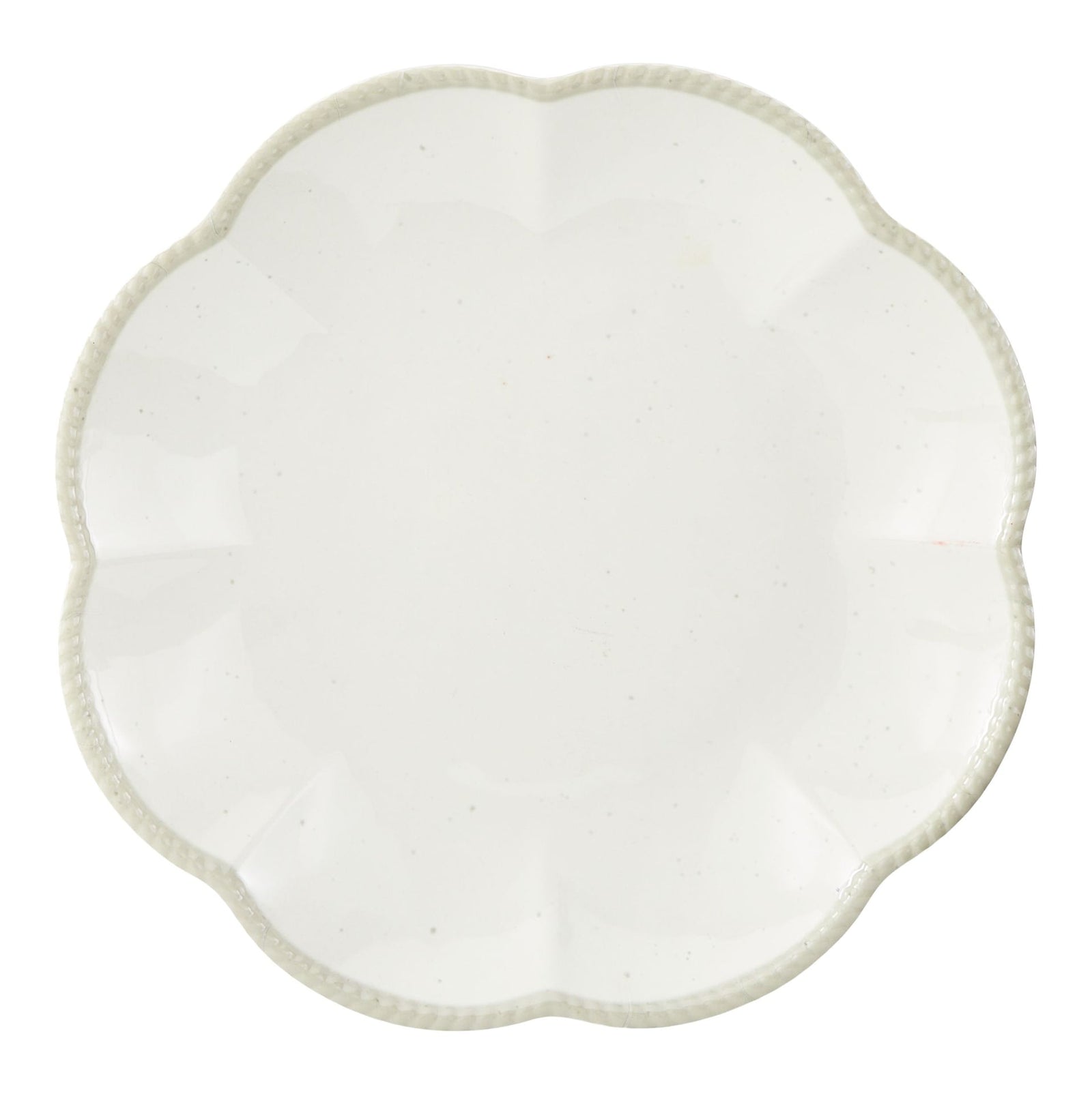 Scalloped Dinner Plate, BPA-free, Plastic, Ivory Colour A6A5 - product image 1