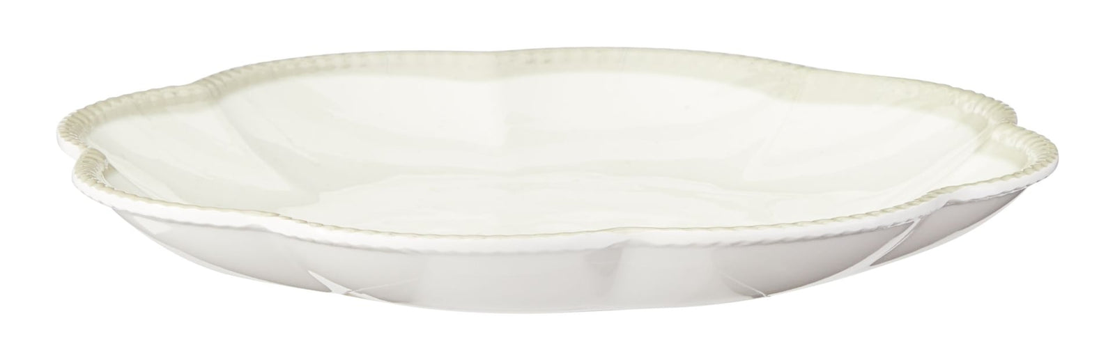 Scalloped Side Plate, BPA-free, Plastic, Ivory Colour O3X3 - product image 2