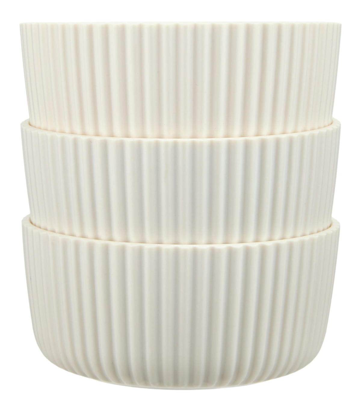 Small Ribbed Bowls for Outdoor Dining, 3-pk M2W9 - product image 1