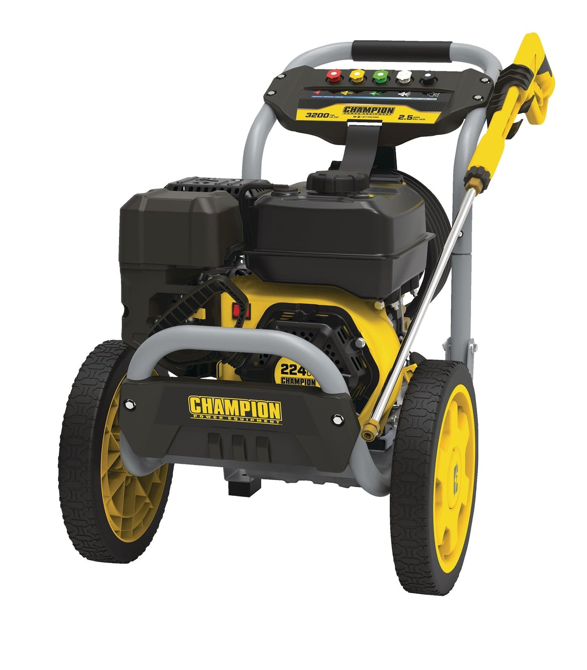 Power Equipment 3200 PSI 2.5 GPM 224cc Engine Cold Water Wheeled Gas Pressure Washer D5H6 - product image 3
