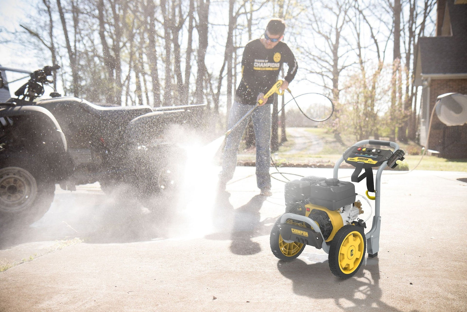 Power Equipment 3200 PSI 2.5 GPM 224cc Engine Cold Water Wheeled Gas Pressure Washer D5H6 - product image 8
