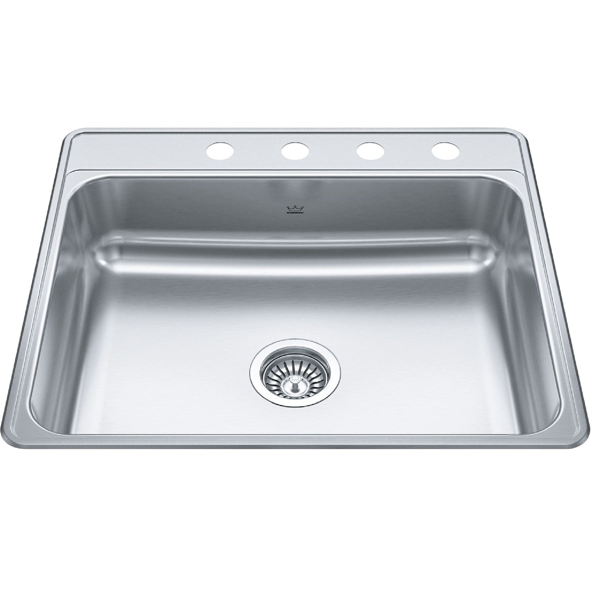 Drop-In Single 4-Hole Stainless Steel Sink, 22x25-in R1G9 - product image 1