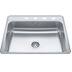 Drop-In Single 4-Hole Stainless Steel Sink, 22x25-in J3H3 - product image 2