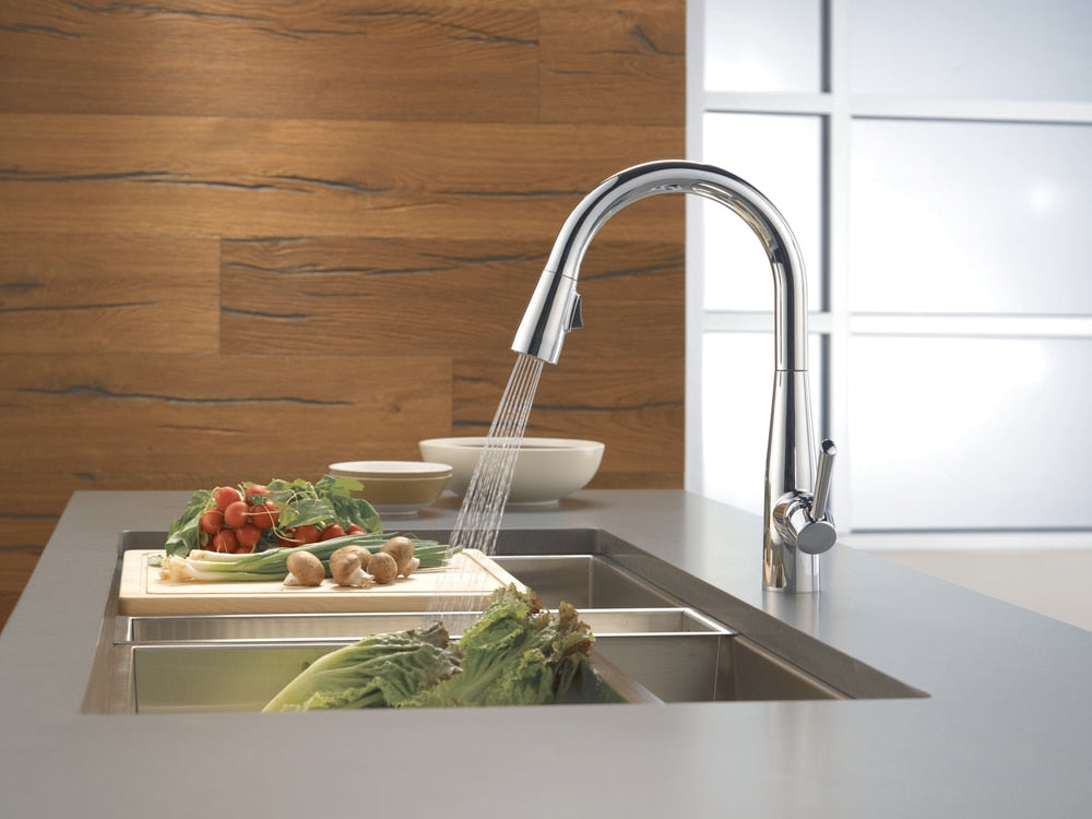 1-Handle Pull-Down Kitchen Faucet, Chrome T9U0 - product image 4