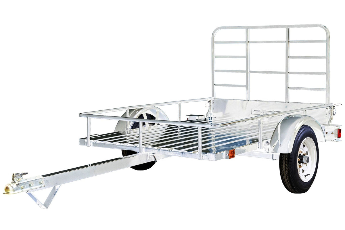 DK2 4x6-ft Single-Axle Open Rail Galvanized Utility Trailer Y0V3 - product image 2