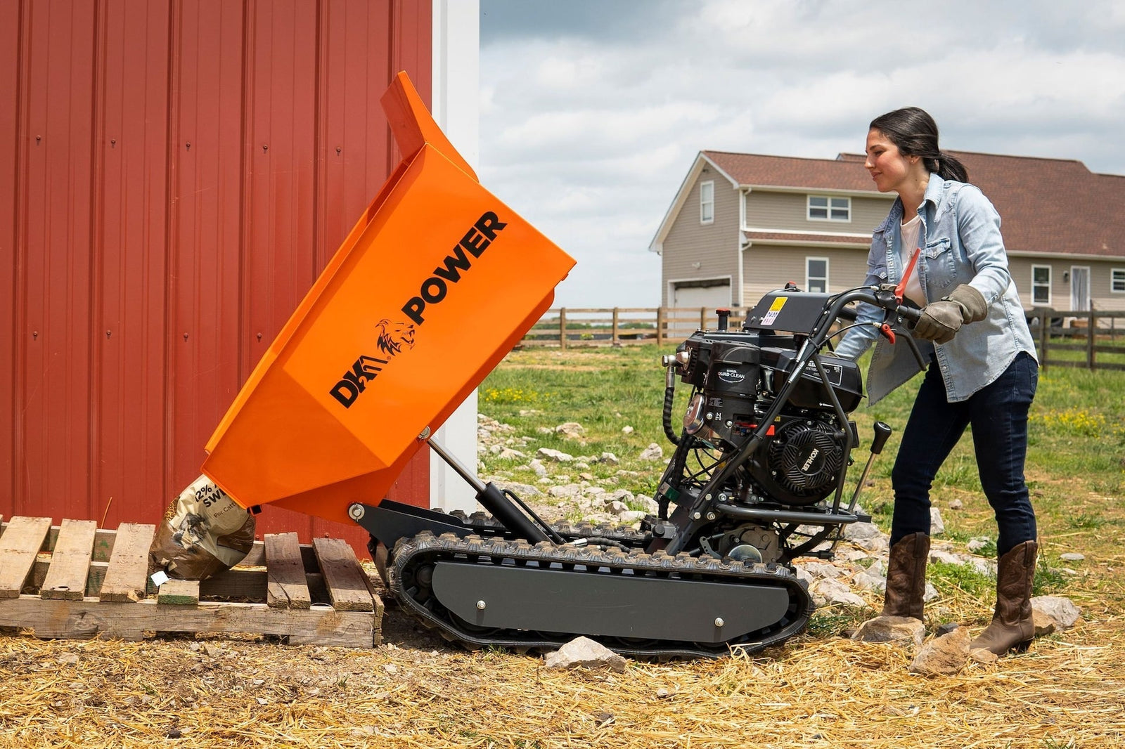 DK2 POWER by Marlon 1100 lb 9.5HP 277 cc Hydraulic Dump Cart O2O2 - product image 5