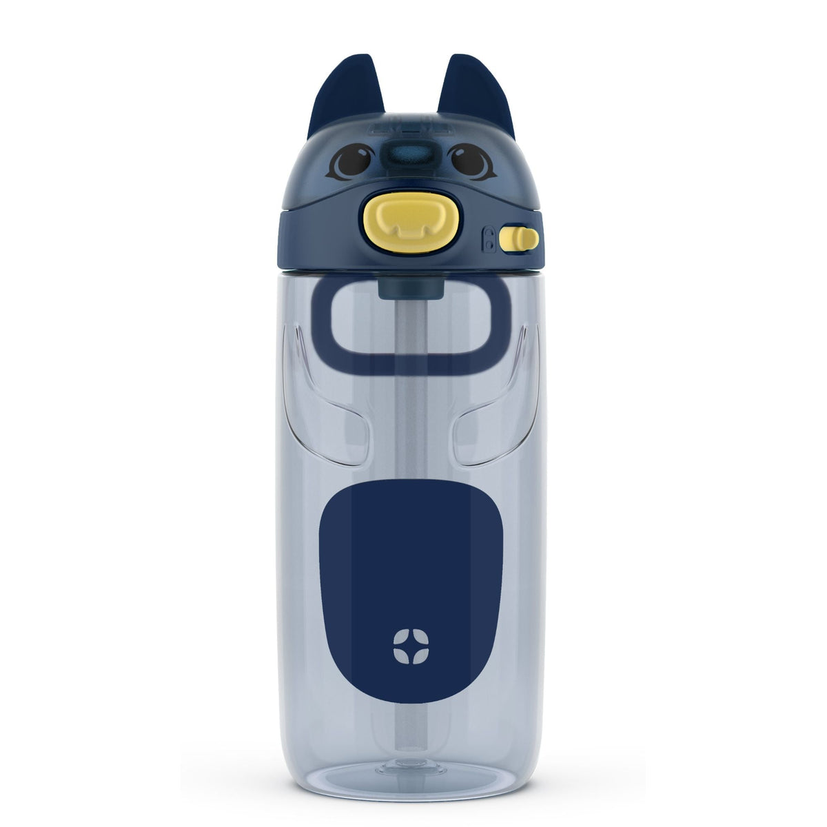 Ellies Kids' Reusable Tritan Plastic Water Bottle, 16-oz, Assorted Colours, with Removable Straw L3P1 - product image 1