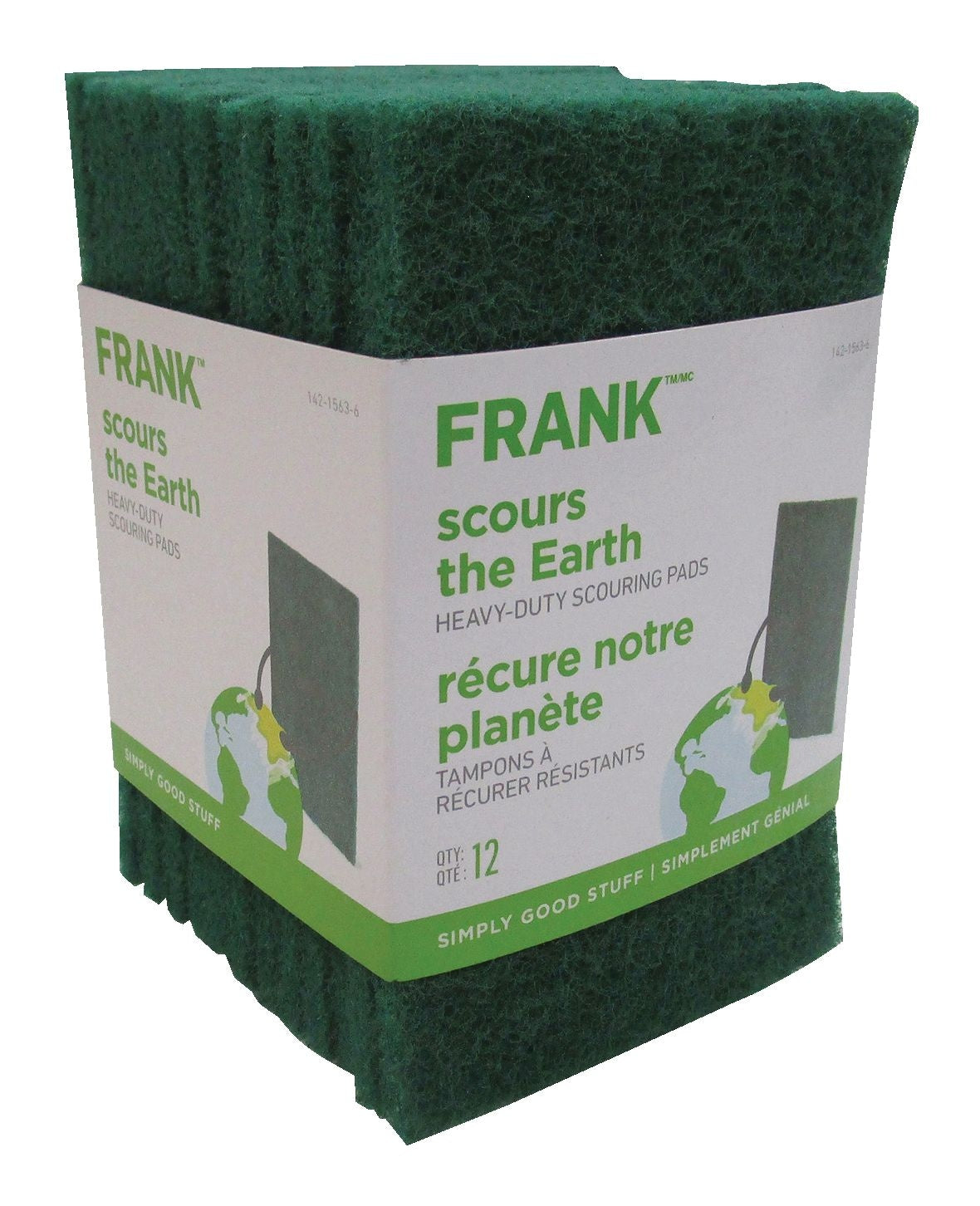 Heavy-Duty Scouring Pads / Scrub Sponges, 12-pk Q3F8 - product image 1