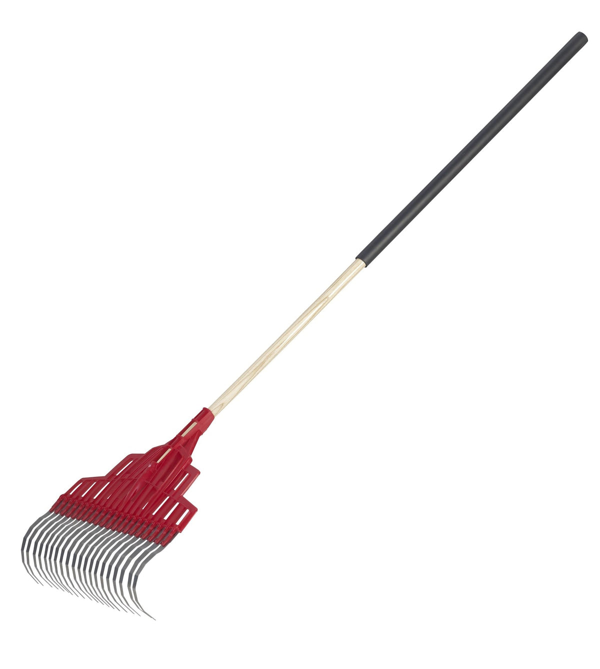 Multi-Purpose Poly Steel 20-Tine Leaf Rake, Wooden Shaft, 65.5-in Z4A4 - product image 4