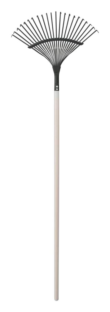 Garden Club 16-in Wide Metal 22-Tine Leaf Rake, 48-in Hardwood Shaft R6D4 - product image 1