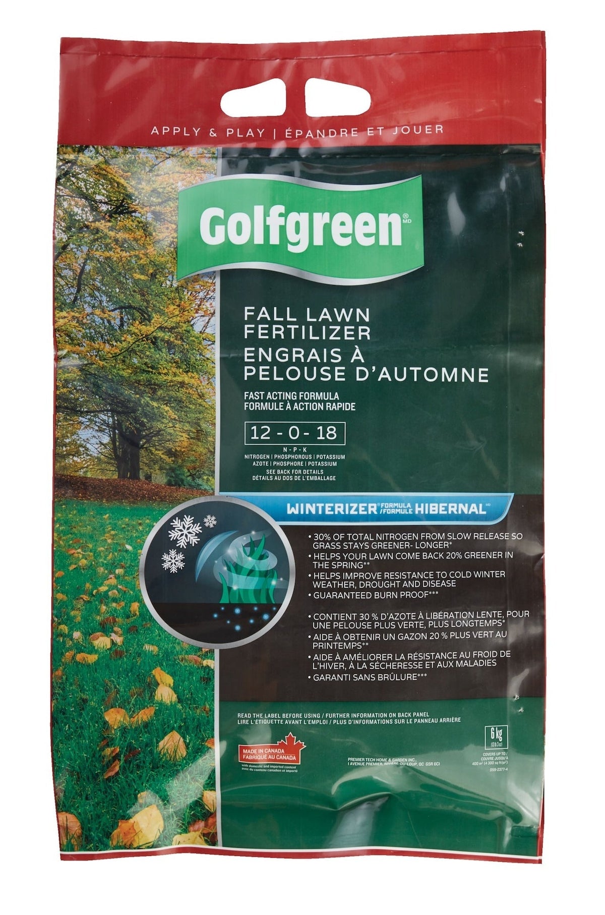 Fall Lawn Fertilizer, 12-0-18, 6-kg K7Y4 - product image 2