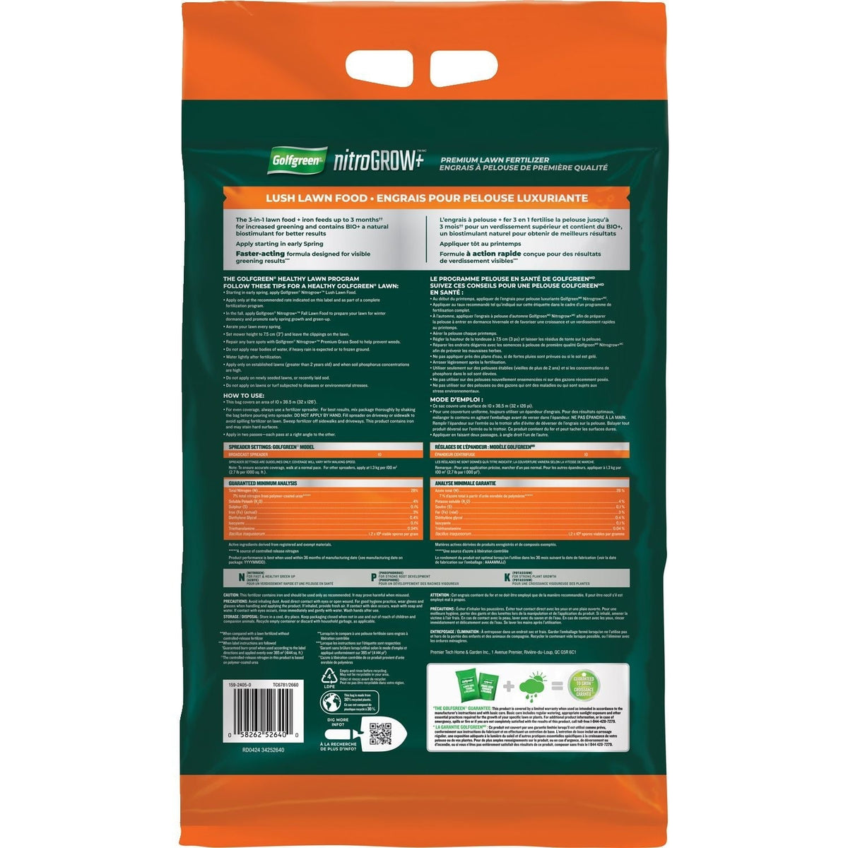 Nitrogrow+ Premium Nitrogen Enriched Lush Lawn Fertilizer, 28-0-4, 5-kg N6E0 - product image 4
