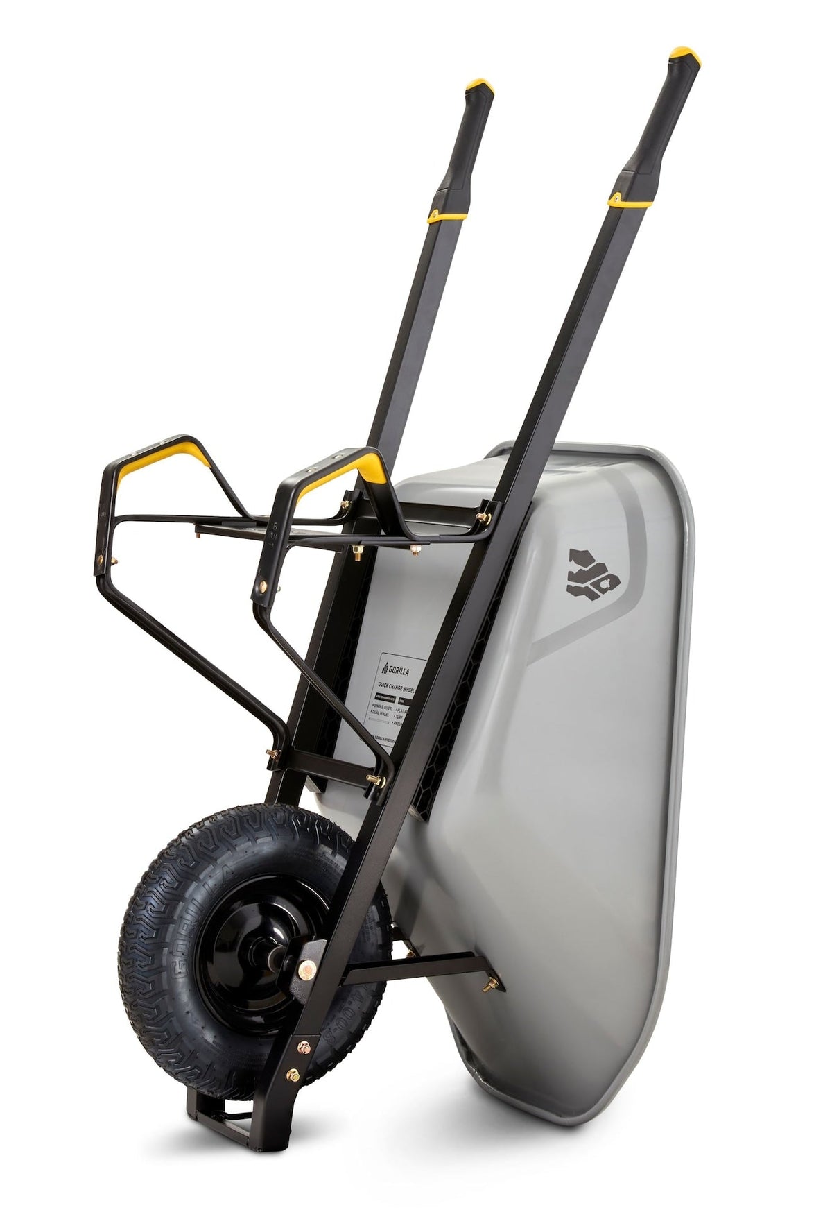 Heavy-Duty Easy Pivot/Dump Steel Tub Wheelbarrow, Steel Tray, 6-cu-ft U2O3 - product image 3