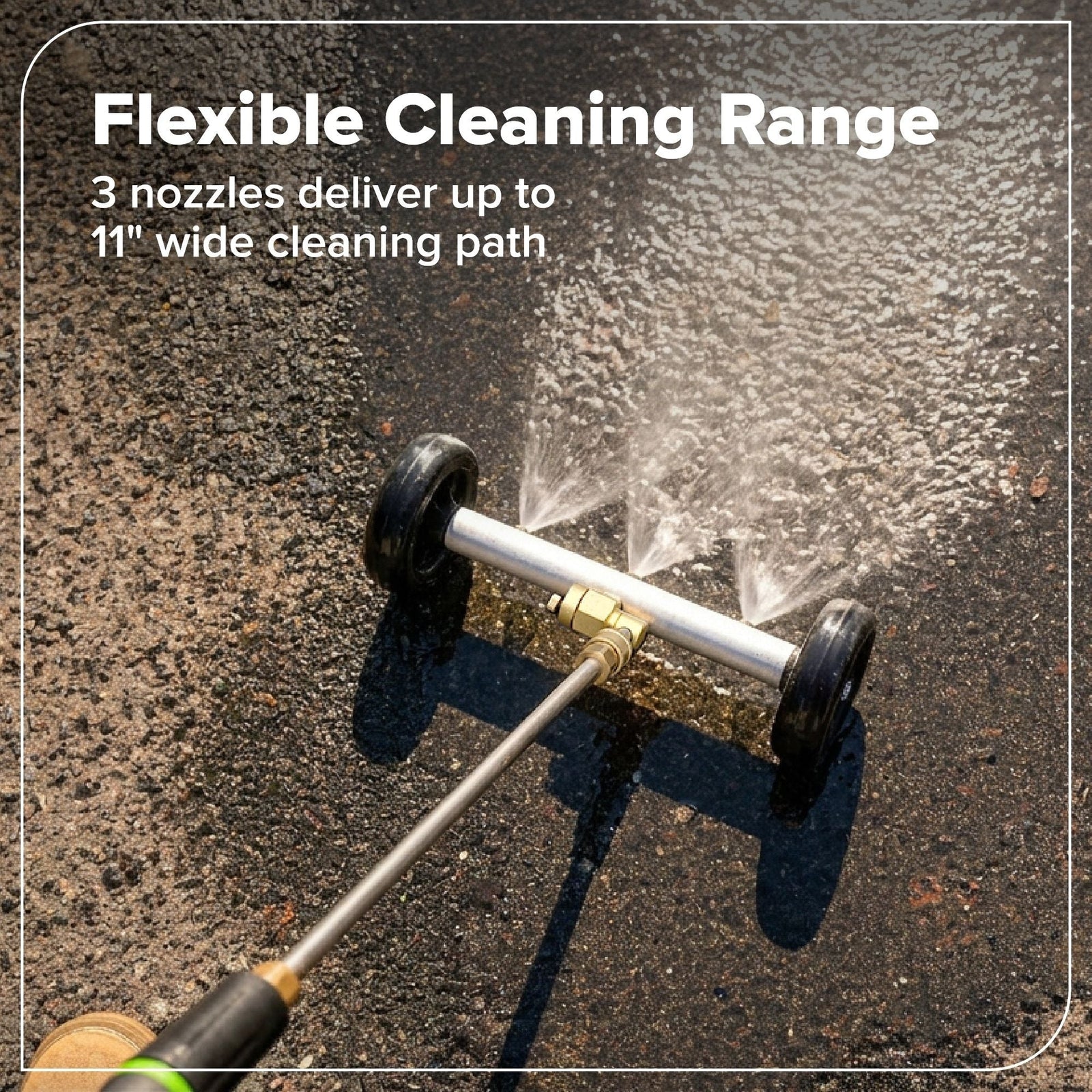 2-in-1 Water Broom & Undercarriage Cleaner, Pressure Washer Attachment Y5C9 - product image 2