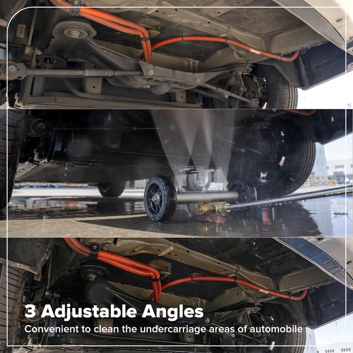 2-in-1 Water Broom & Undercarriage Cleaner, Pressure Washer Attachment Y5C9 - product image 4