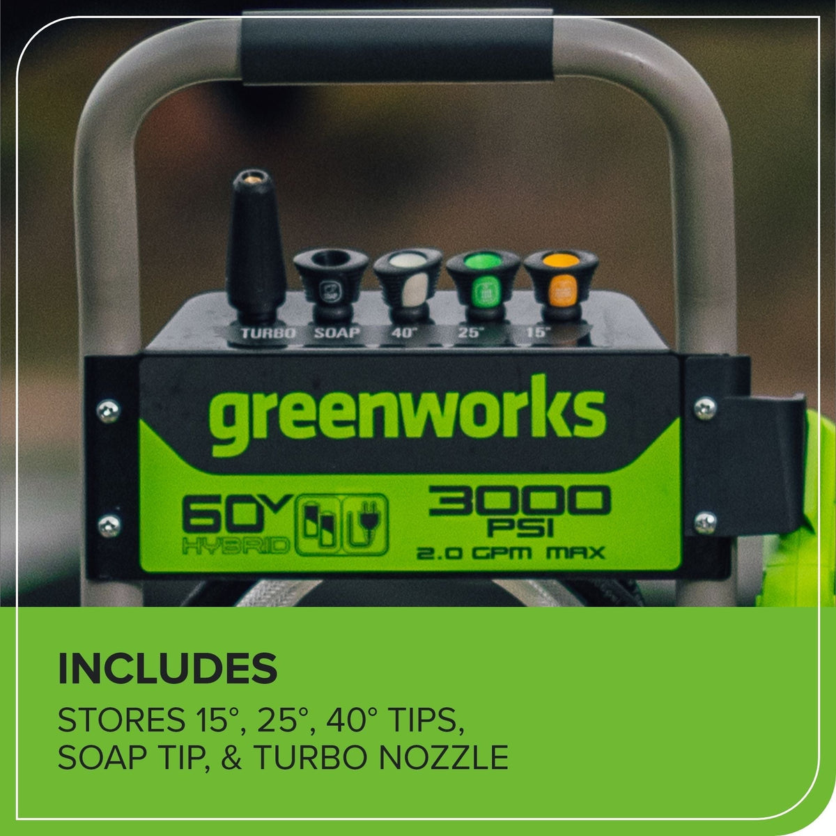 60V 3000PSI 2.0GPM Hybrid AC/DC Pressure Washer, Tool Only B3J1 - product image 5