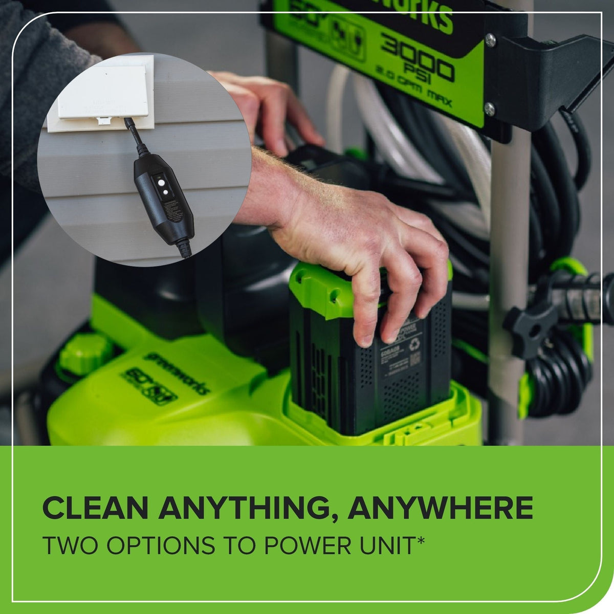 60V 3000PSI 2.0GPM Hybrid AC/DC Pressure Washer, Tool Only B3J1 - product image 8