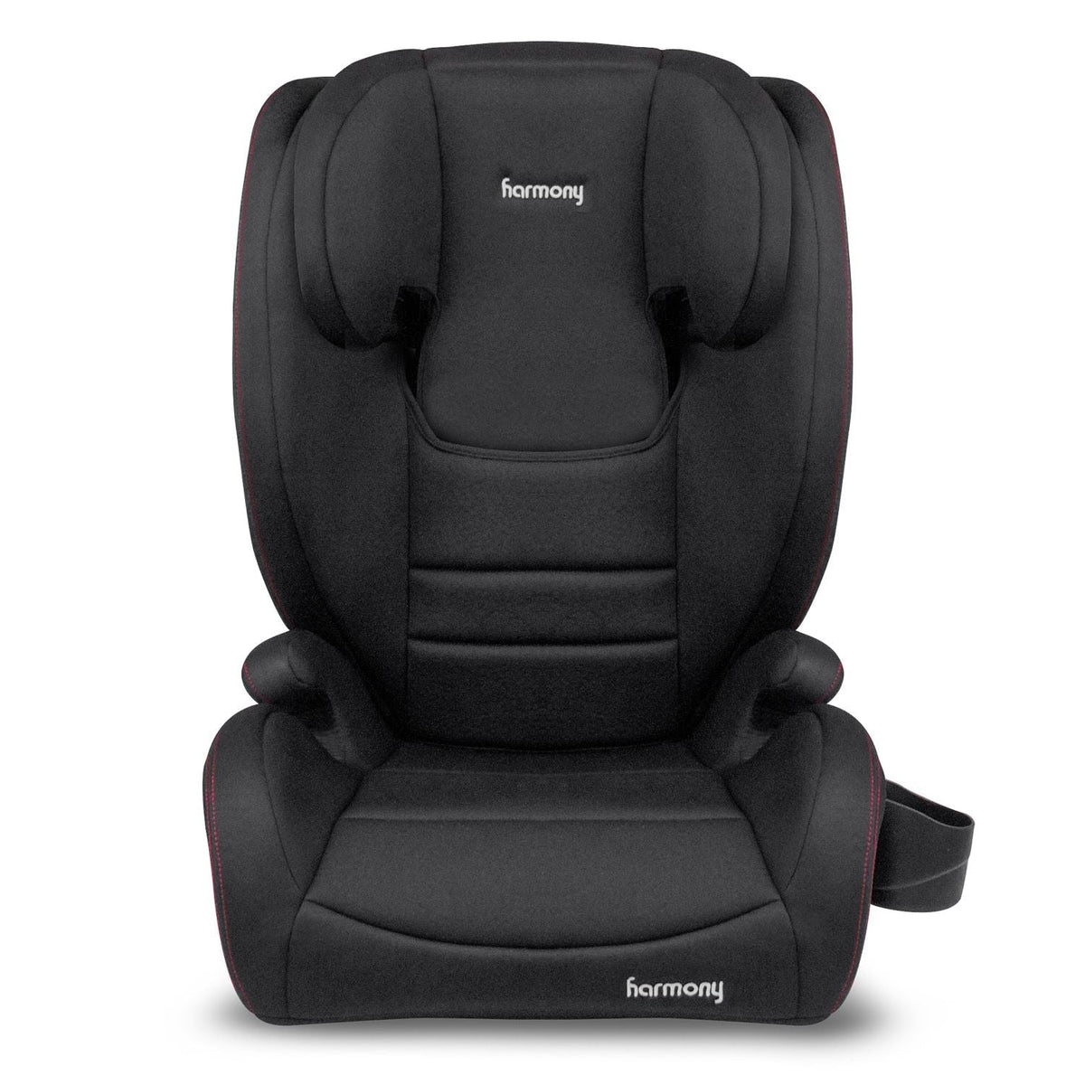 Genesys Deluxe High Back Booster, Black with Red Stitching G2E7 - product image 1