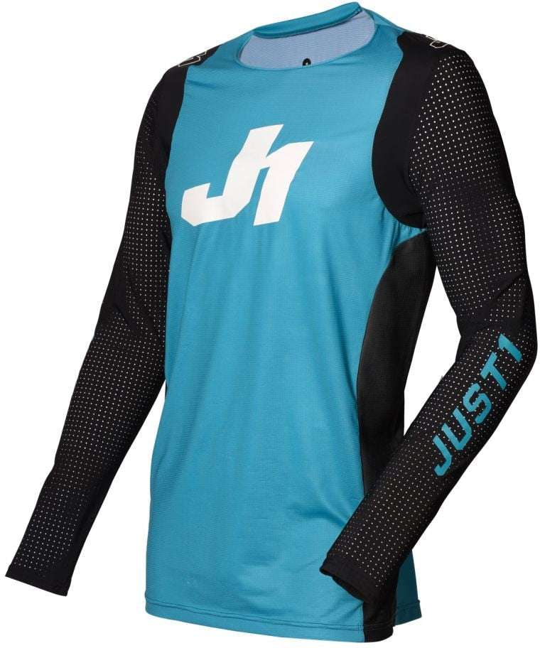 Just1 Youth Flex Motocross Jersey, Blue/Black/White D5N4 - product image 1