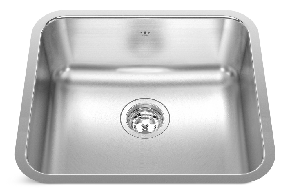 Steel Queen Undermount Single Bowl Kitchen Sink, 19.75-in x 17.75-in x 8-in, Stainless Steel X3F4 - product image 1