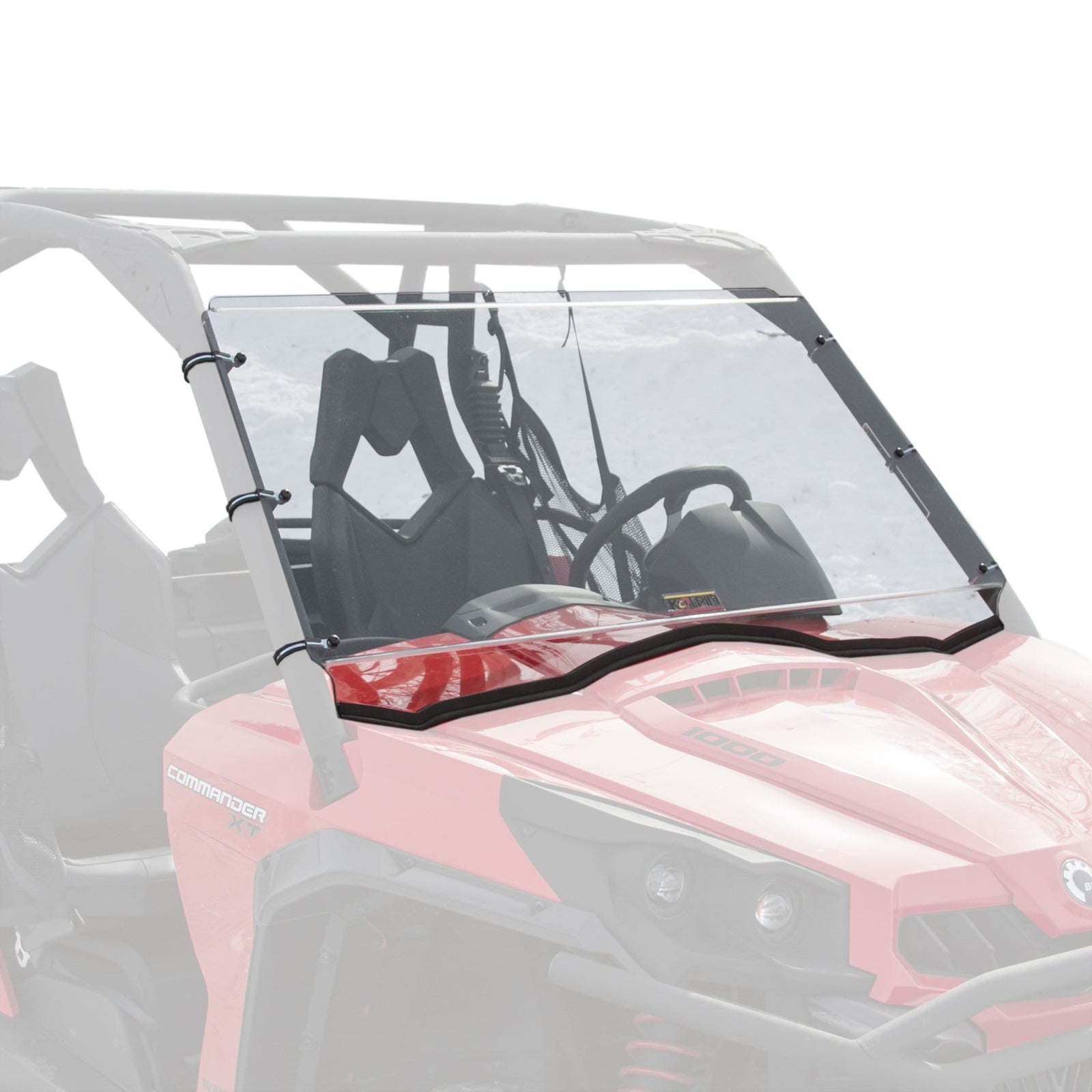 Hard Coated Full Fixed Windshield, Cam-Am Commander W8G2 - product image 1