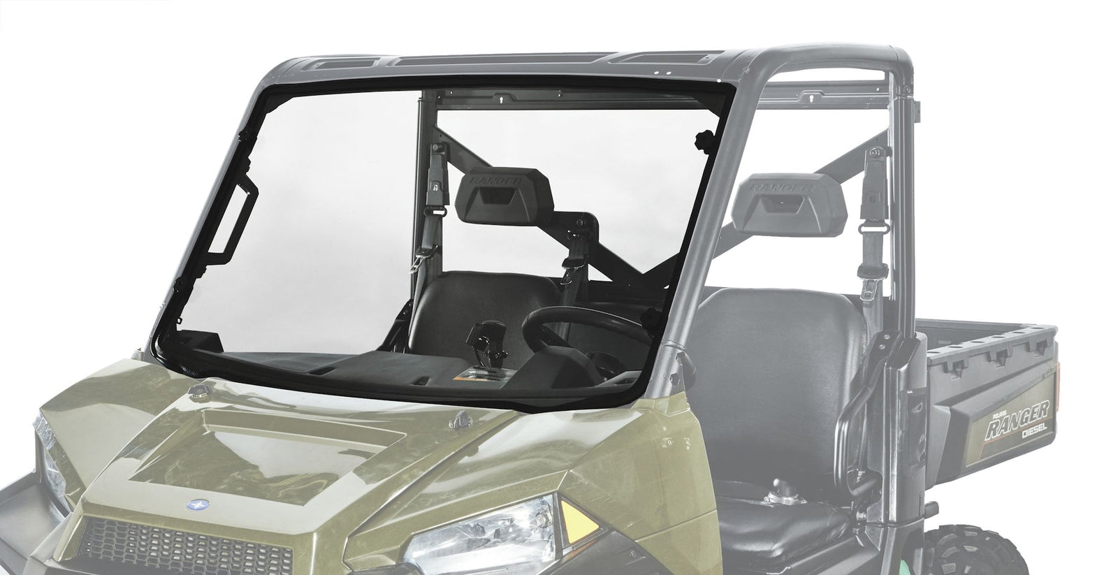 UTV Windshield Full-Fixed for Polaris Ranger XP900 W9U4 - product image 1