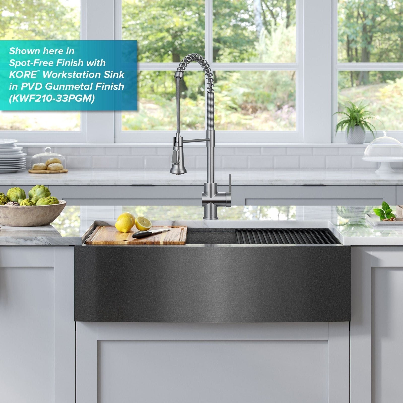 Britt Commercial Style Pull-Down Single Handle Kitchen Faucet, Matte Black A1X3 - product image 8