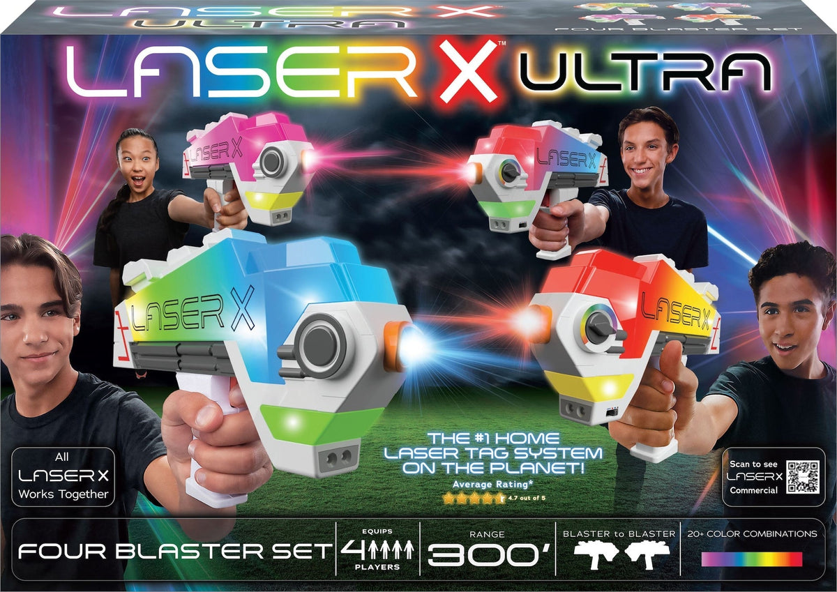 X Ultra 4-Player Toy Blaster Tag Set for Ages 6+ V1C5 - product image 1