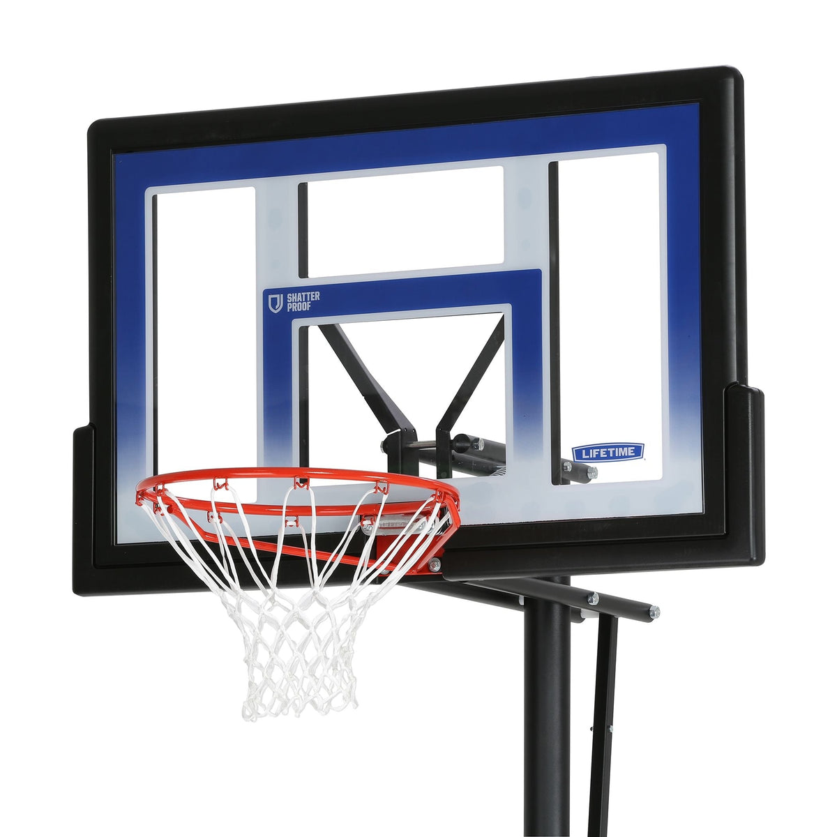 Portable Adjustable Basketball Backboard, Hoop & Net System, 48-in G7Z6 - product image 3