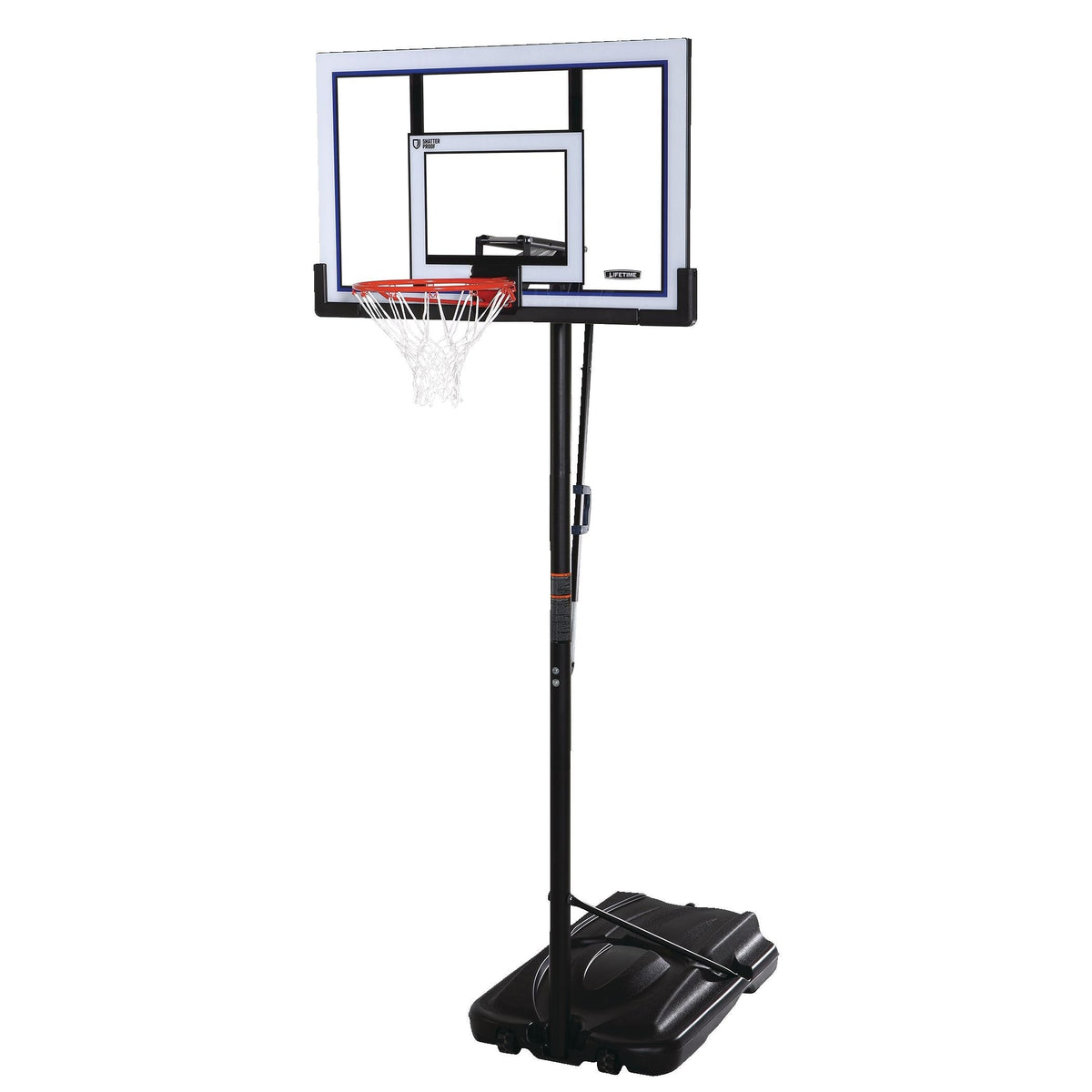 Portable Adjustable Basketball Backboard, Hoop & Net System, 52-in Y9B2 - product image 1