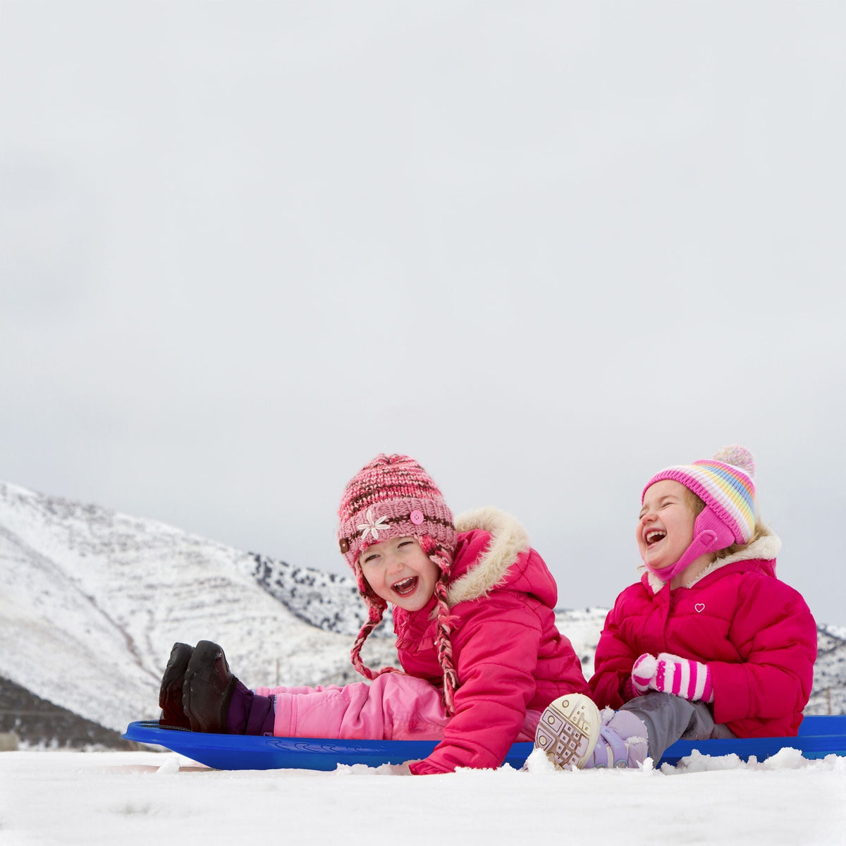 Kids' Large 3-Person Lightweight Plastic Winter Snow Sled/Toboggan M2I8 - product image 6